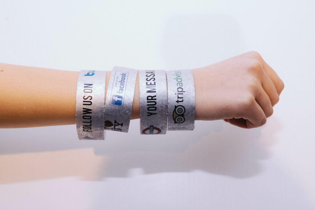 Bracelets Tyvek imprimés