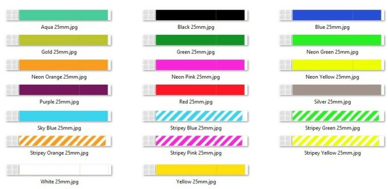 Couleurs Tyvek disponibles