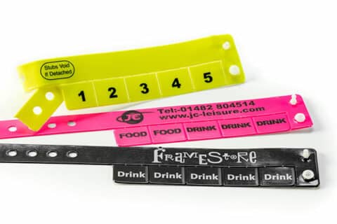Bracelets vinyle à languette