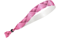 Triangle en tissu rose