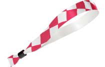 Carré de tissu rouge