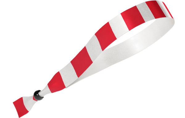 Tissu rayé rouge et blanc