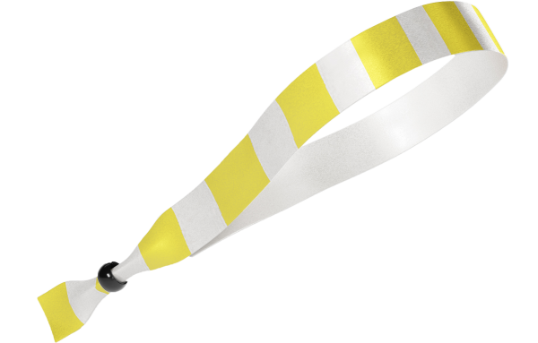 Tissu à rayures jaunes et blanches