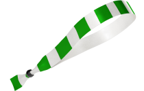 Tissu rayé vert et blanc