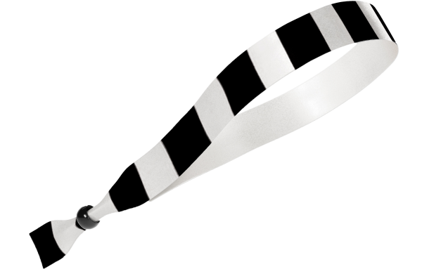 Tissu rayé noir et blanc