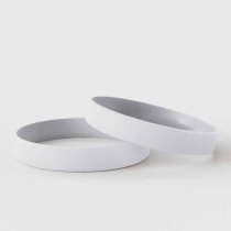 Blanc uni - Bracelets en silicone unis