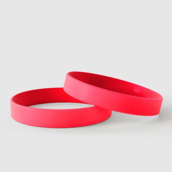 Rouge uni - Bracelets en silicone unis