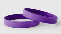 Violet uni - Bracelets en silicone unis