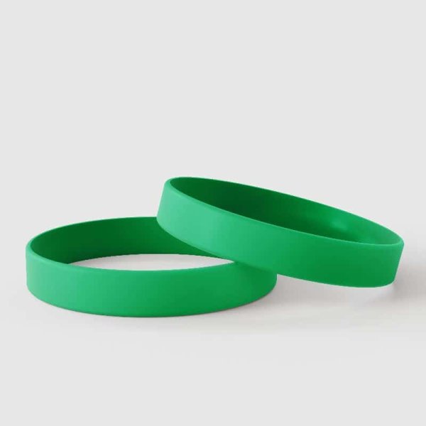 Vert uni - Bracelets en silicone unis