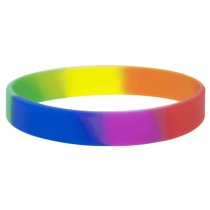 Bracelets en silicone arc-en-ciel non imprimés en France