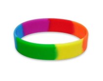 Bracelets en silicone arc-en-ciel non imprimés en France