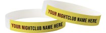Bracelets pour boîtes de nuit – Bracelets Tyvek imprimés