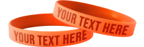 Bracelets en silicone imprimés personnalisés