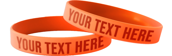 Bracelets en silicone imprimés personnalisés