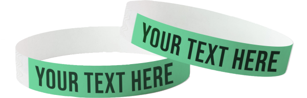 Bracelets Tyvek personnalisés imprimés en 24 heures