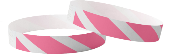Tyvek rayé rose