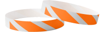 Tyvek uni rayé orange