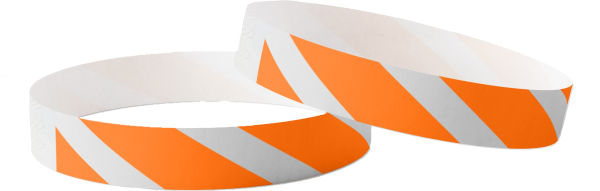 Tyvek uni rayé orange