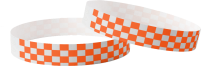 Tyvek uni à carreaux orange