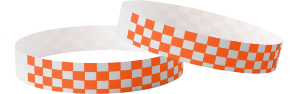 Tyvek uni à carreaux orange
