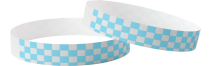 Tyvek simple à carreaux bleu