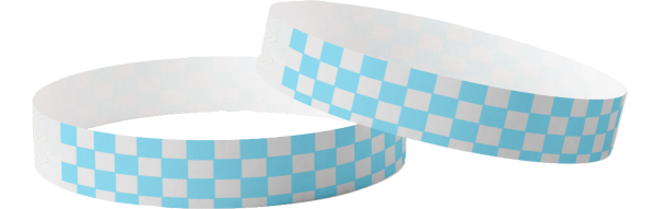 Tyvek simple à carreaux bleu