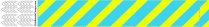 Tyvek uni rayé bleu et jaune
