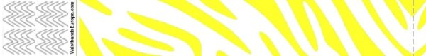 Bracelets Tyvek simples — jaune zébré