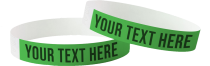 Bracelets Tyvek imprimés - biodégradables