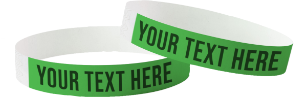 Bracelets Tyvek imprimés - biodégradables