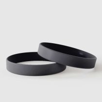 Bracelets noirs unis - Bracelets en silicone unis