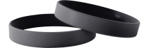 Bracelets noirs unis - Bracelets en silicone unis