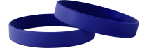 Uni bleu foncé - Bracelets en silicone unis