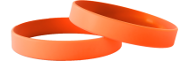 Orange uni - Bracelets en silicone unis