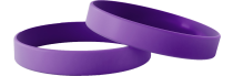 Violet uni - Bracelets en silicone unis