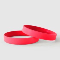 Rouge uni - Bracelets en silicone unis