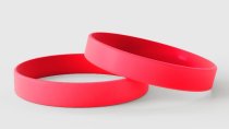 Rouge uni - Bracelets en silicone unis