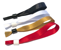Bracelets en tissu unis - recyclés