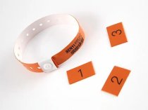 Bracelets en vinyle imprimé - à languette